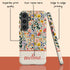 Custom Name Boho Chic Paradise Floral Galaxy Case